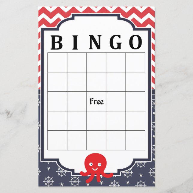 Octopus bingo-spel (Framsida)