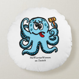 Octopus Bonk, MeWarriorWoman på Twitch Rund Kudde