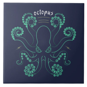 Octopus Cephalopod Tentacles Kakelplatta