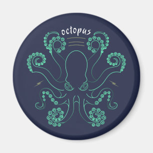 Octopus Cephalopod Tentacles Magnet