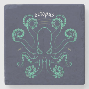 Octopus Cephalopod Tentacles Stenunderlägg