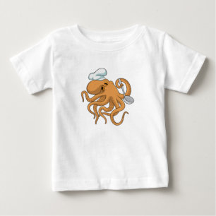 Octopus Cook Chef hat T Shirt
