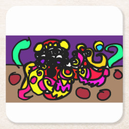 Octopus   cool style underlägg papper kvadrat