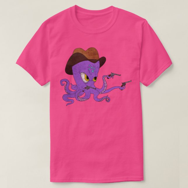 Octopus Cowboy T Shirt (Design framsida)