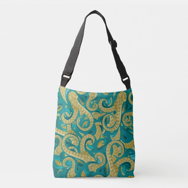 Octopus Crossbody Bag - Modern design Axelväska (Framsida)