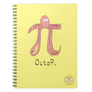 Octopus Cute Math Pi Day-anteckningsbok Anteckningsbok