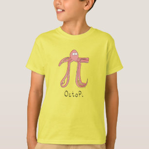 Octopus Cute Math Pi Day Barn Boy's T-Shirt