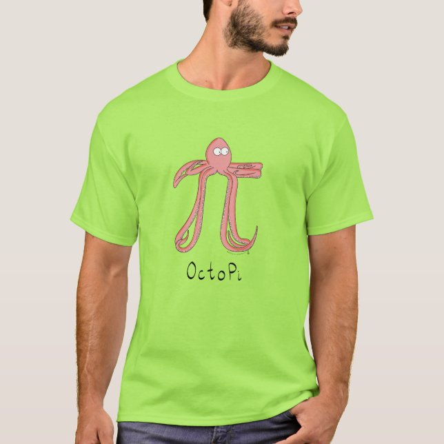 Octopus Cute Math Pi Day Manar, Sverige T Shirt (Framsida)