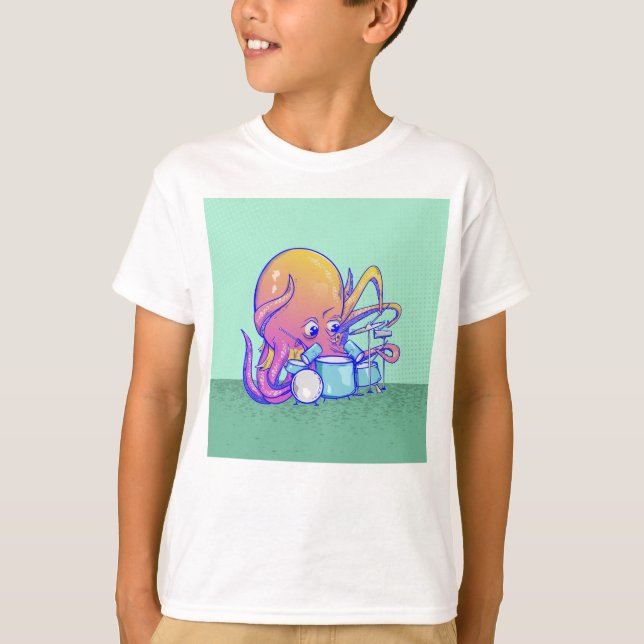 Octopus Dammning av djur T Shirt (Framsida)