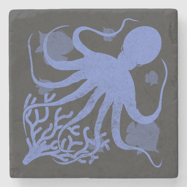Octopus (dark background) stenunderlägg (Framsidan)