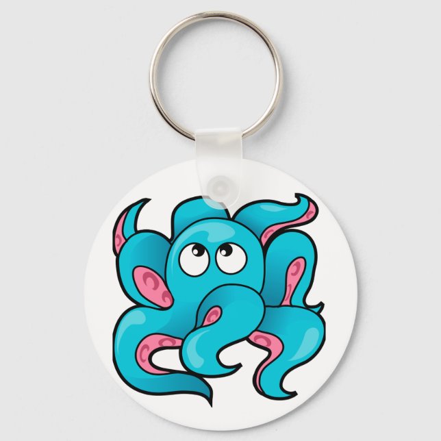 Octopus-design Nyckelring (Framsida)