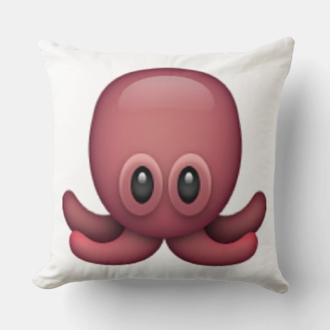 Octopus - Emoji Kudde (Framsida)