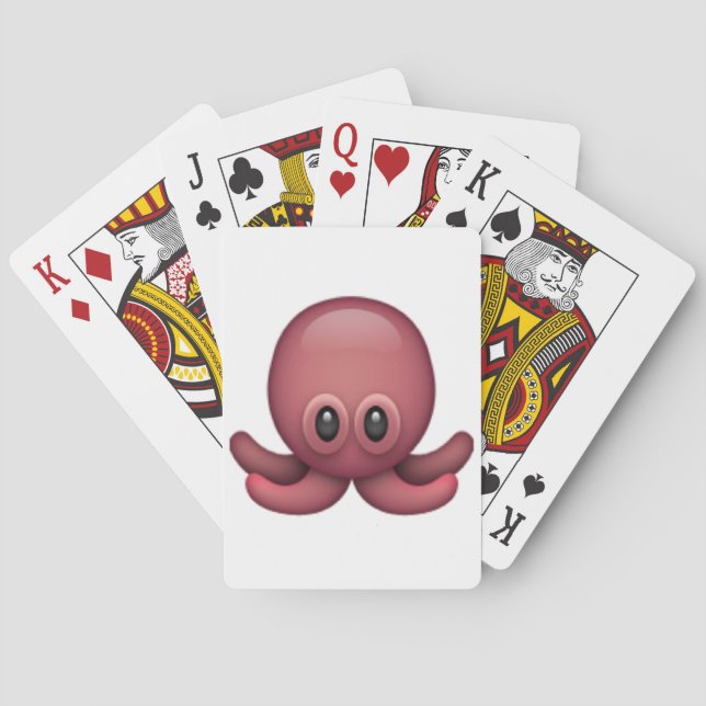 Octopus - Emoji Spel Kort (Baksidan)