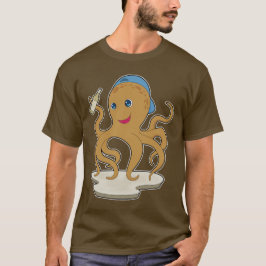 Octopus Flaska Beer T Shirt