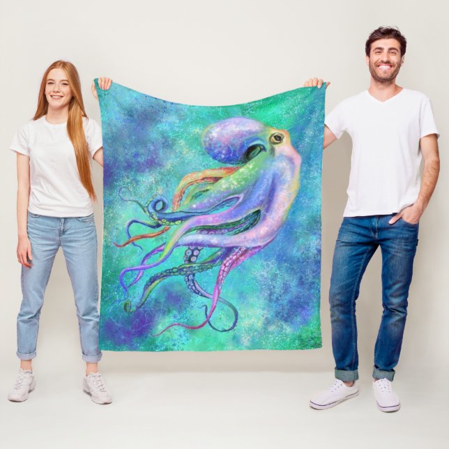 Octopus Fleece Blanket (På plats)