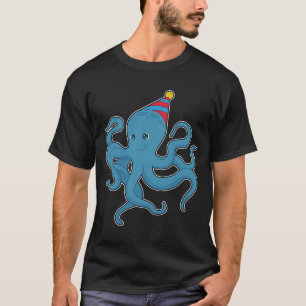Octopus Födelsedagsfest hat T Shirt