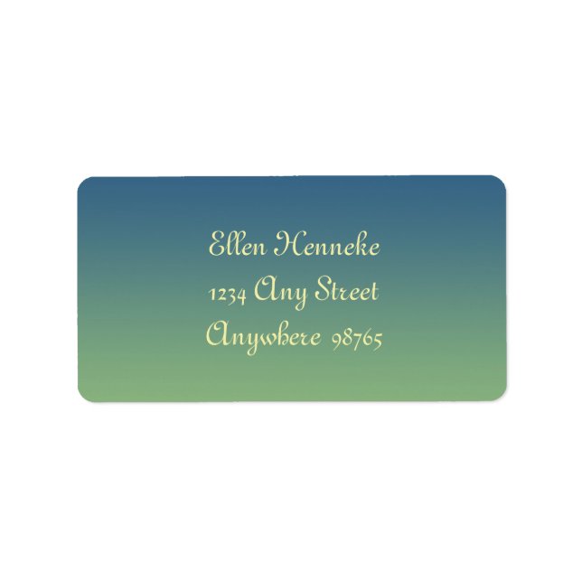 Octopus Garden Adressetikett (Framsidan)