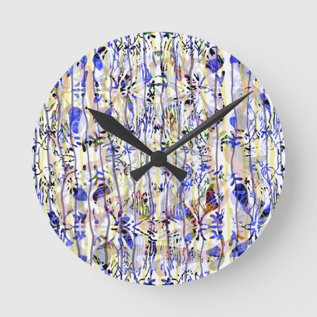 Octopus Garden Rund Klocka (Framsida)