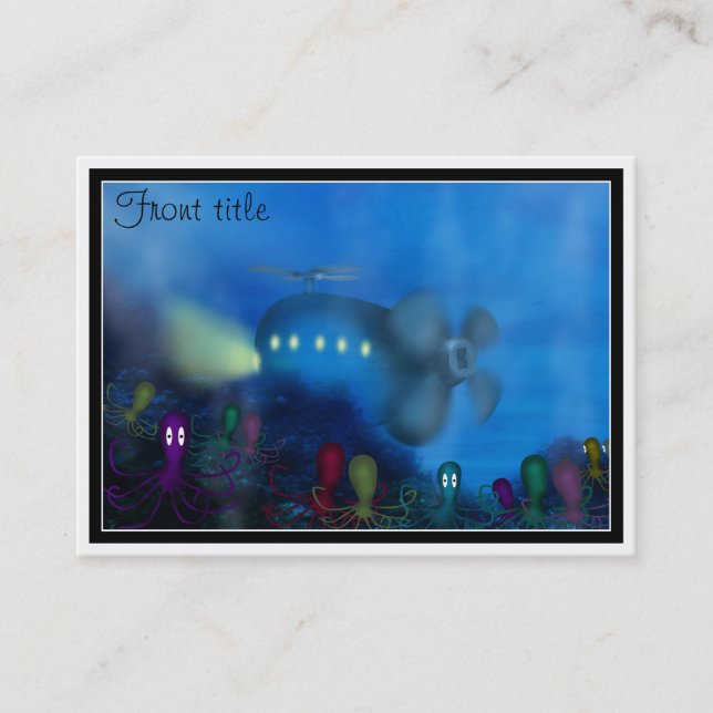 Octopus' Garden Visitkort (Framsida)