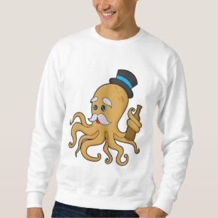 Octopus gentleman Hat Lång Ärmad Tröja