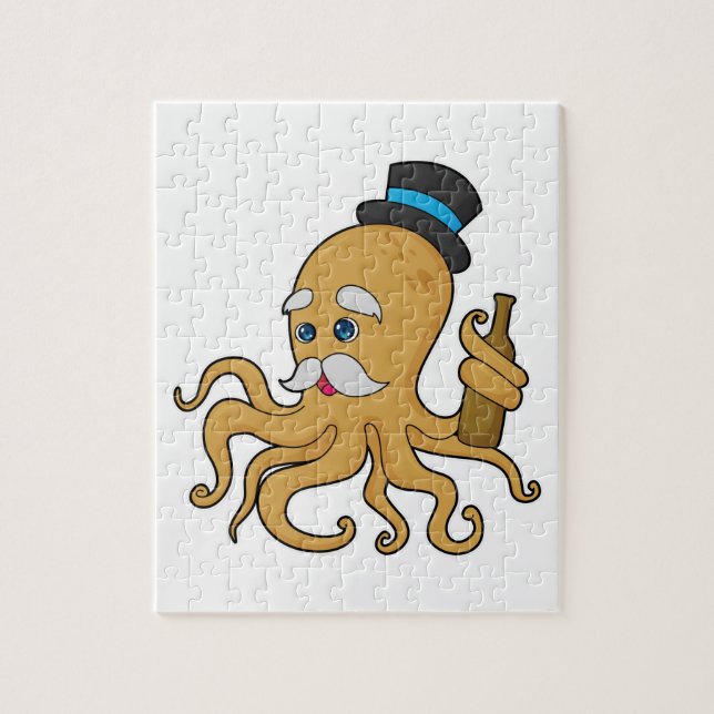 Octopus gentleman Hat Pussel (Vertikal)