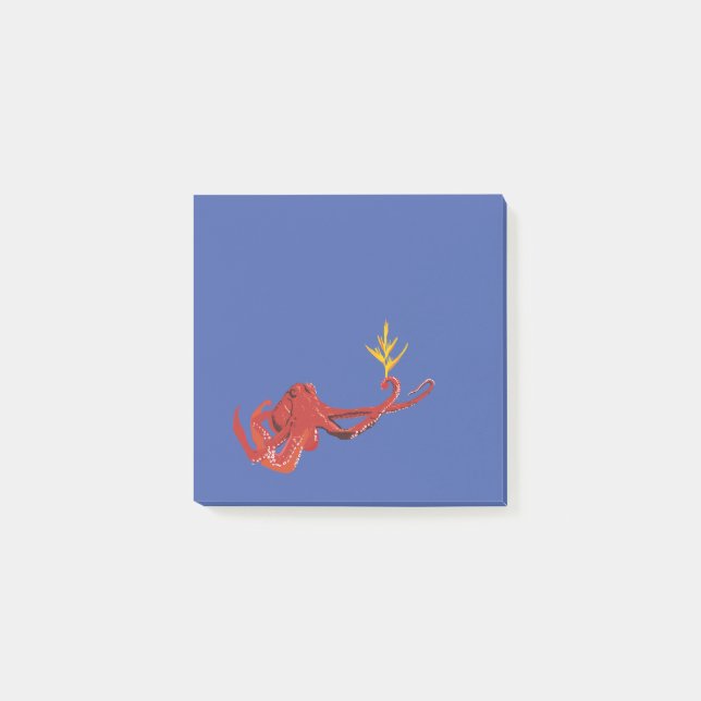 Octopus gentleman post-it block (Framsida)