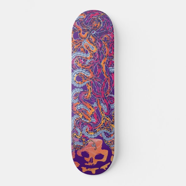 Octopus Graffiti Skateboard (Framsida)