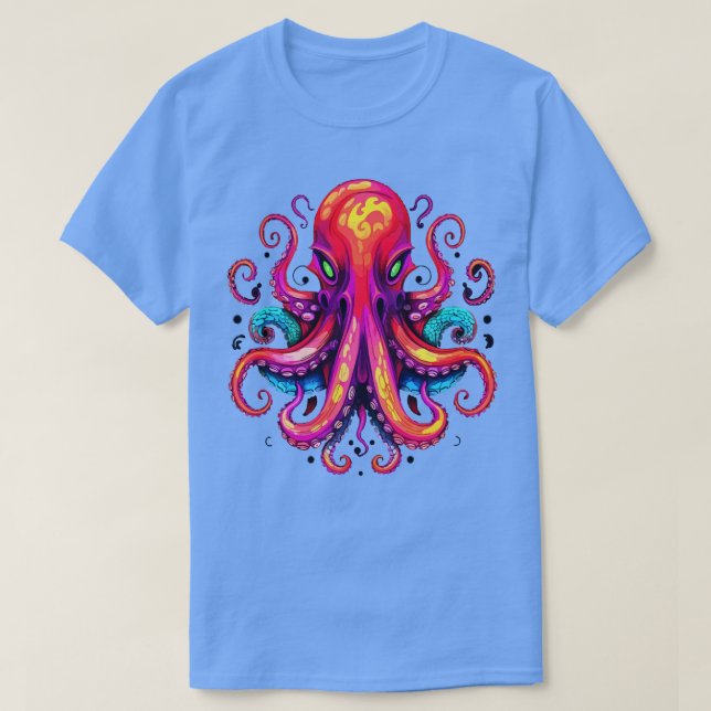 Octopus Halloween T Shirt (Design framsida)