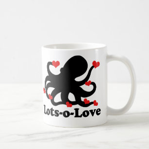 Octopus har mycket kärlek kaffemugg