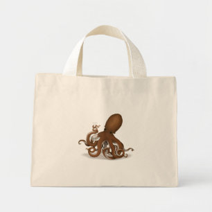 Octopus Holding Chemistry Flask Steampunk Science Mini Tygkasse