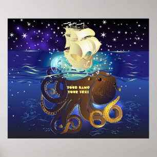 Octopus Huge och Caravella Poster
