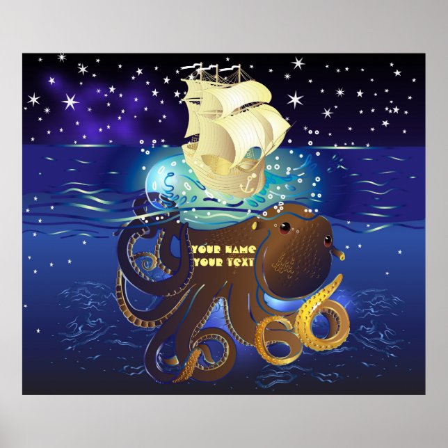 Octopus Huge och Caravella Poster (Framsidan)