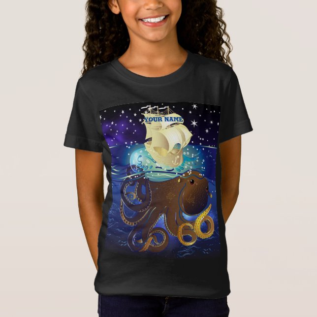 Octopus Huge och Caravella T Shirt (Framsida)