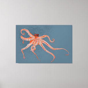 Octopus Hugs Canvastryck