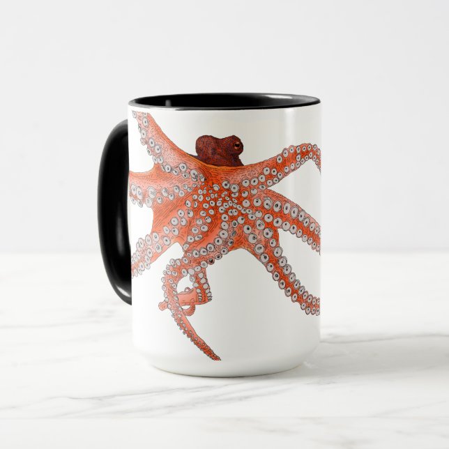 Octopus Hugs Mugg (Framsida vänster)