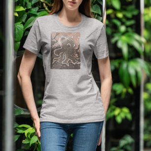 Octopus i korallrev t shirt