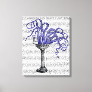 Octopus i Sink Canvastryck