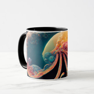 Octopus in space and time mugg