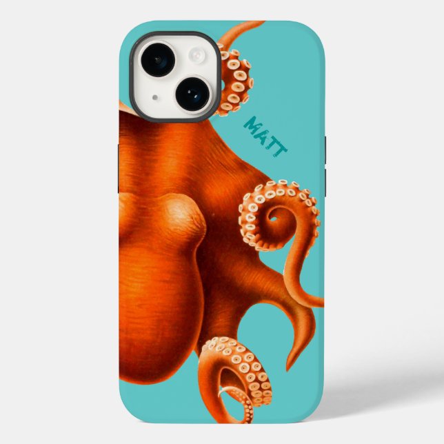 Octopus iphone case för honom eller henne (Baksida)
