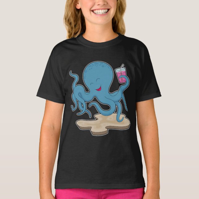 Octopus Juice T Shirt (Framsida)
