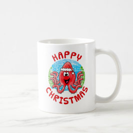 Octopus Jul Djurs vilda djur Natur Kids Kaffemugg