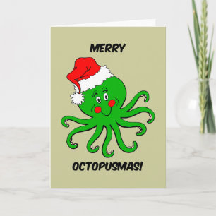 Octopus jul helgkort