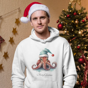 Octopus jul Joy, anpassningsbar Hoodie