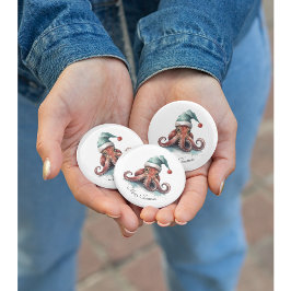 Octopus jul Joy, anpassningsbar Knapp