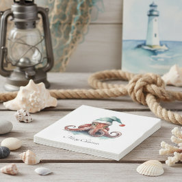 Octopus jul Joy, anpassningsbar Pappersservett