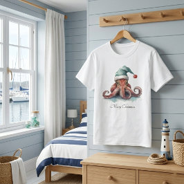 Octopus jul Joy, anpassningsbar T Shirt