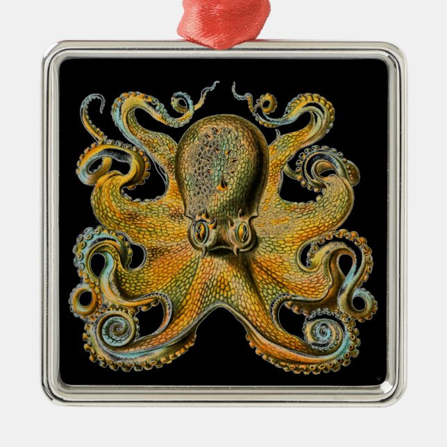 Octopus Julgransprydnad Metall (Framsidan)