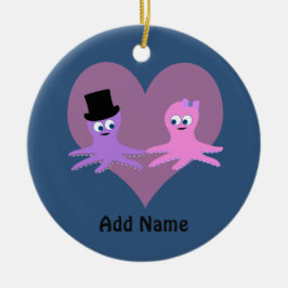 Octopus Kärlek Julgransprydnad Keramik