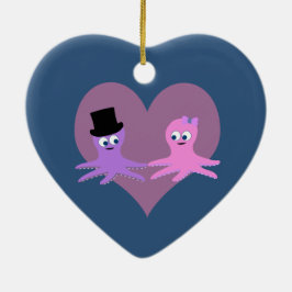 Octopus Kärlek Julgransprydnad Keramik