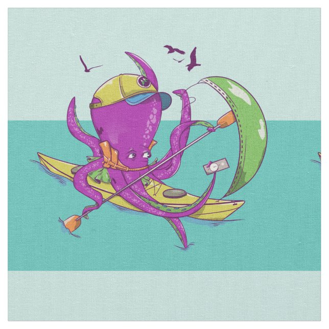 Octopus kayaking SEAKAYAK Tyg (Närbild)
